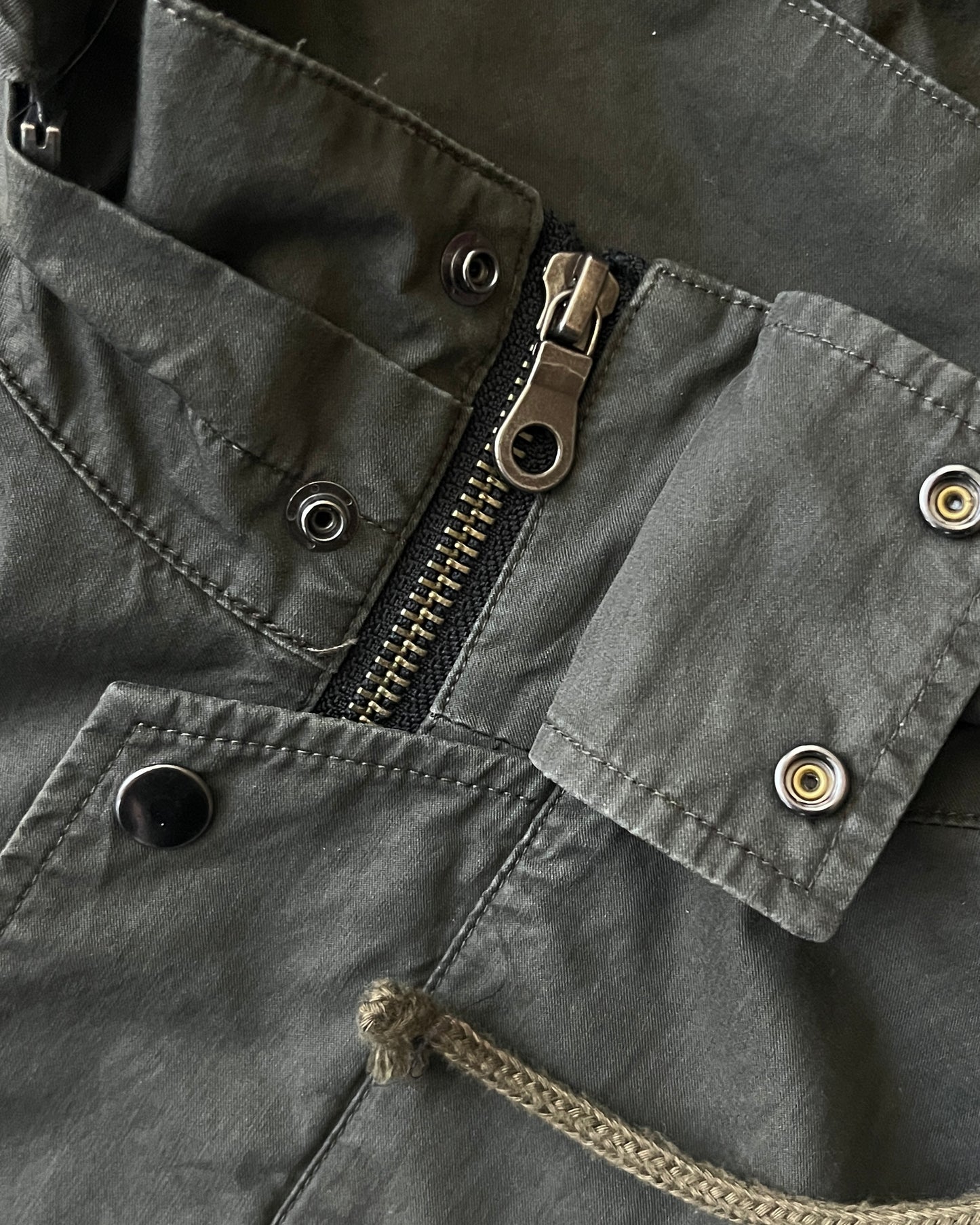 PPFM Military Removable Fur-Hood Vest